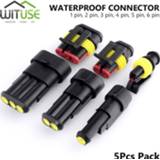 👉 Bike TSLEEN 5Pcs Waterproof Way Seal Quad 1/2/3/4/5/6 Pin 12A IP68 Electrical Connector Plug Terminals For Truck Automotive Wire