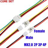 Docking 5Pcs MX2.0 2.0mm Wire Cable Connector MX Plug Male & Female 3.7v Battery Charging 15CM Aerial 2P 3P 4P