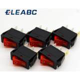 👉 Switch rood 5pcs/lot RED LED Light 3PIN SPST ON/OFF G132 Boat Rocker 15A/250V 20A/125V Car Dash Dashboard Truck RV ATV Home