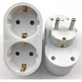 👉 Adapter socket 2 1 3 European Conversion Plug to /1 Way EU Standard Power 16A Travel Plugs AC 110~250V