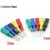 Multimeter 5Pcs/lot DCC Copper 4mm Banana Female To 1/2mm Pin Tip Head For Test Probes Wholesale