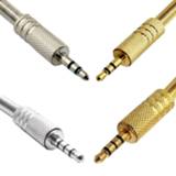 Headphone 4PCS 4 Pole 3 3.5mm Male Audio Jack Headphones Repair Plug Connector Soldering For Earphone