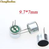 👉 Microphone ChengHaoRan 9.7mm x 7mm 2 Pin MIC Capsule Electret Condenser with pick-up Repair parts