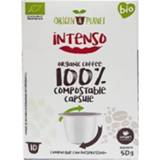 👉 Nespresso machine Intense organic coffee, compatible 10 compostable capsules origin