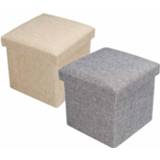 👉 Sofa small 25x25x25CM Storage Square Folding Ottoman Seat Stool Bench Box Footrest Home Furni Decor Kid Chair Foot