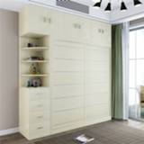 👉 Wardrobe 4285-5A3 Simple and Modern Home Assembled Panel Wooden Closet Bedroom Furniture 2 Doors Wood Clothes 180CM