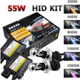 👉 Hoofdlamp 55W HID Xenon H4 Bulbs Kit Bi-xenon Headlight Bulb Ignition Unit Block Electronic Digital Control Ballast