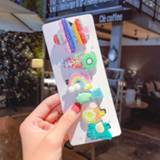 👉 Ornament baby's meisjes kinderen New 2020 Cute Sweet Baby Girl Hairpin Ice Cream Candy Fruit Cartoon Princess Kids Headwear Hair 10/6 Pcs