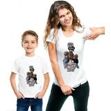 Casual short baby's jongens Mom and Son Family Matching Clothes Summer Sleeve Tshirt Super Mama Baby Boy Look T-shirt
