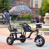 👉 Bike baby's Baby Stroller Child Double Tricycle Bicycle Twin Twins 0-6Y Lightweight Versatile 3 Wheel