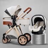 👉 Kinderwagen baby's kinderen 2020 New baby stroller High landscape 3 in 1 carriage Luxury Pushchair Cradel Infant Carrier car