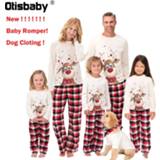 👉 Rompertje baby's jongens meisjes Christmas Matching Family Outfits Mother Father Daugther Son Pajamas Baby Romper New Year Pajama Sets Boys Girls Audlt Sleepwear