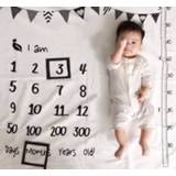 👉 Carpet baby's 2020 Baby Monthly Growth Milestone Memory Mat 100*100cm Photo Blanket Photography Background for 0-18 M Souvenir