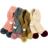 👉 Sjaal baby's kinderen jongens meisjes 9 Colors Baby Scarves Kids Neckerchief Winter Warm Boys Girl Cute Simple Knitted Scarf for Children