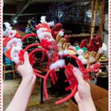 👉 Ornament baby's meisjes Christmas Headbands Santa Tree Elk Antlers Headband Headwear Reindeer Ornaments Baby Accessories Decorations Girl