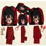 👉 Rompertje baby's 2020 Christmas Family Matching PLUS SIZE Pajamas Set Deer Adult Kid Clothes Top Pants Xmas Sleepwear Baby Romper