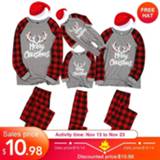 👉 Pyjama kinderen Family Christmas Pajamas 2020 Cotton New Pyjamas Kids Sleepwear Outfits Men Xmas Set