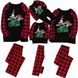 👉 Shirt kinderen Christmas Adult Kids Matching Clothes Pajamas Set Family Sleepwear Nightwear Long Sleeve Santa Claus T Pants