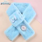 Sjaal kinderen meisjes Genuine Disney Frozen 2 Elsa Kids Autumn Winter Scarves Warm Girls Scarf Solid Soft Collar Children Keep Accessories