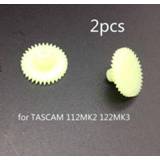👉 Cassettedeck 2pcs outer 34T inner 14T gear for TASCAM 112MK2 122MK3 cassette deck