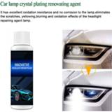 Hoofdlamp 50ML/30ML/20ML Car Headlight Care Scratch Remover Auto Head Light Polishing Refurbishment Fluid Repair Cleaning Agent Sponge