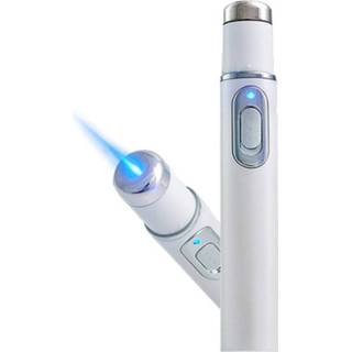 👉 Make-up remover blauw Acne Laser Pen KD-7910 Portable Wrinkle Removal Machine Blue Light Therapy Massage Relax Soft Scar Dark Circles Device