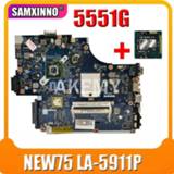 👉 Moederbord Akemy For Acer aspire 5551G 5552G Laptop Motherboard DDR3 Socket S1 512mb GPU NEW75 LA-5911P MBWMJ02001 MBPUS02001 MBWVE02001