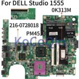 👉 Moederbord KoCoQin Laptop motherboard For DELL Studio 1555 Mainboard CN-0K313M 0K313M DA0FM8MB8E0 PM45 216-0728018 DDR2