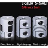 👉 Shaft 3D Printer Parts Flexible Coupler 5x8x25 Plum blossom/Rigid clamping Coupling Stepper Motor connector