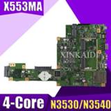 👉 Moederbord x NEW XinKaidi X553MA Laptop motherboard for ASUS X553M A553M D553M F553MA K553M Test original mainboard N3530/N3540 4-Core