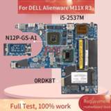 👉 Moederbord CN-0RDK8T 0RDK8T For DELL Alienware M11X R3 i5-2537M Laptop motherboard LA-6961P SR03W N12P-GS-A1 DDR3 Notebook Mainboard