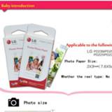 👉 Mobile printer zink LG Seracase 60 Pieces photographic papers PS2203 Smart for Photo PD221/PD251 PD233 PD239 Print Paper