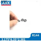 👉 Bearing steel nylon AXK 10pcs Miniature bearings R144 open size 3.175*6.35*2.381mm Dental Handpiece (Steel+ 8 Balls + Cage)