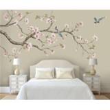 👉 Sofa Custom 3D Wallpaper 8D Mural Magnolia Hand-painted Flowers and Birds New Chinese Bedroom Living Room Background Wall