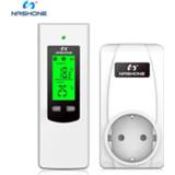 Thermostaat Nashone Thermostat Control LCD temperature controller RF wireless room floor heating 230V Prise Chauffage