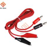 Multimeter 1M Alligator Cilp to AV Banana Plug Test Cable Lead Connector Dual Tester Probe Crocodile Clip for Measure Tool DIY