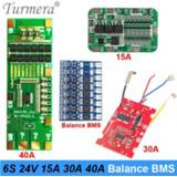 👉 Schroevendraaier 6S 24V 25V 15A 30A 40A Balance BMS Lithium Battery Protected Board for Screwdriver and Gun Muscle Massager new