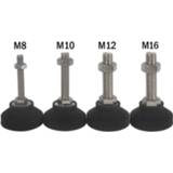 👉 Sofa zwart M8 M10 M12 M16 Black Adjustable Furniture Legs Table Carbinet Bed Feet Universal Joint Glide Pads