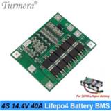 👉 Power supply Turmera 4S 40A 12.8V 14.4V 32650 32700 Lifepo4 Battery BMS for Electric Boat Uninterrupted 12V Solar Panel