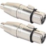 👉 Microphone 2Pcs/Lot XLR Female To RCA Adapter Connector For Speaker MOLA