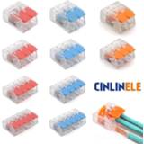 👉 F-connector (30&50Pieces) Lever Nuts-3 New style compact Splicing Connectors Quick Disconnect Wire AWG 24-12