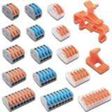 F-connector Mini Fast Wire Cable Connectors Universal Compact Conductor Spring Splicing Wiring Connector Push-in Terminal Block PCT-2123458
