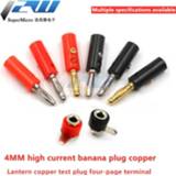 👉 Zaklamp 10pc/lot Banana Link Pole 4MM Flashlight Head Test Terminal Tetrahedral Plug / Power Adapter Electronic Connector