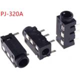 👉 Jack connector 10 pcs TRRS 3.5 mm audio Through Holes PCB Horizontal 4 contact Conductor Right Angle No Internal Switch Pole