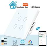 👉 Switch WiFi Smart Switch,Wireless Wall Light Touch Switch,2/3 Way,Glass Panel Interruptor Inteligente 1/2/3/4 Gang,EU UK