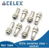👉 F-connector GX16-2/3/4/5/6/7/8 Aviation Plug Male And Female Pin Connector Circular Connectors Socket GX16 Diameter 16mm
