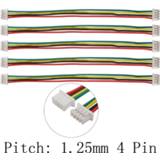 👉 F-connector Mini Micro JST PH 1.25mm 4 Pin Female to / Double end Sockets Plug Connectors With Wire Cables 10MM 15MM 20MM 30MM