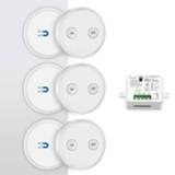 👉 Afstandsbediening Magnetic Remote Control Light Switch Kit, 200m Range Mini Wireless Lighting for Household Appliances, 3 remotes 2 relays