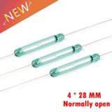 👉 Switch reed 10pcs 4x28MM Sensor Normally Open DIY Magnetic Switchs Electronic NO 4*28mm