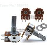 👉 Potentiometer 2pcs WH148 type 16 double B50K B100K volume shaft length 20MM